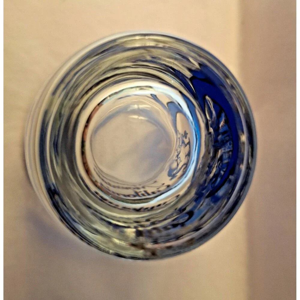 Vintage Mammoth Mountain California Shot Glass Blue Gold Elephant Skiing